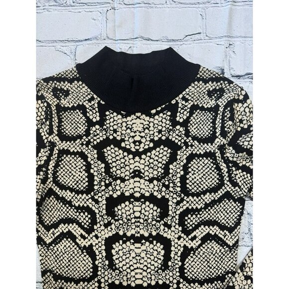 River Island Brown Snake Print High Neck Fitted Bodycon Maxi Dress Size 8 - Picture 5 of 12